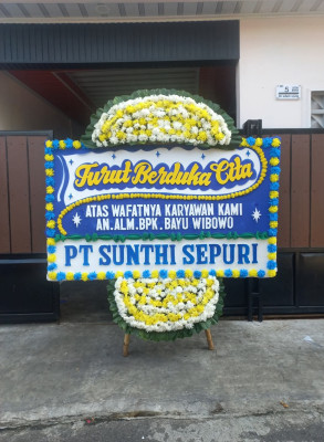 Papan Bunga Duka di Sarijadi